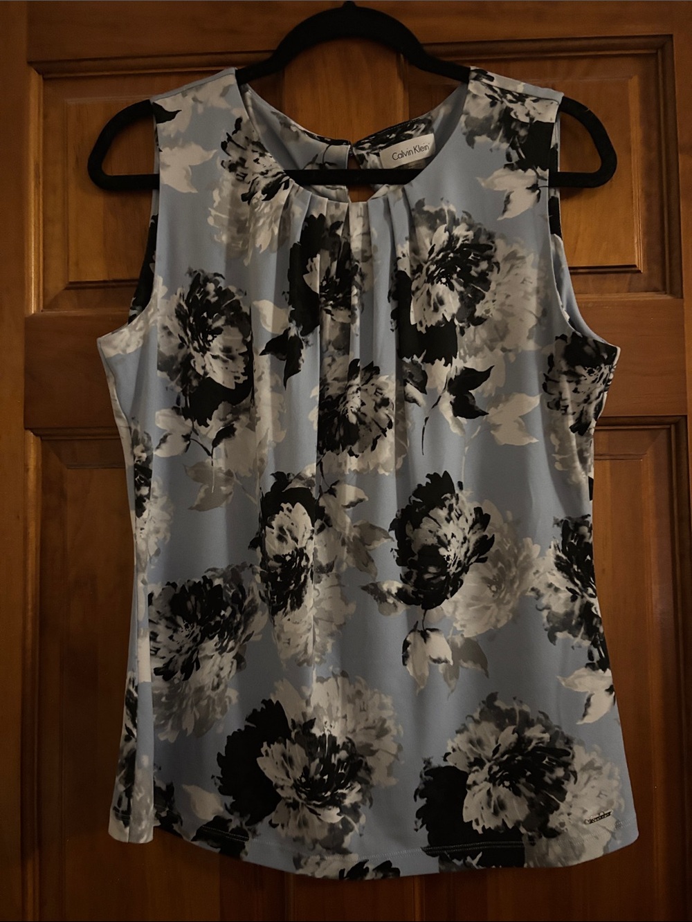 Calvin Klein Light Blue Floral Sleeveless Camisole